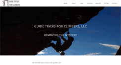 Desktop Screenshot of guidetricksforclimbers.com
